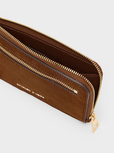 Lillith Zip-Around Wristlet, Pecan Brown, hi-res