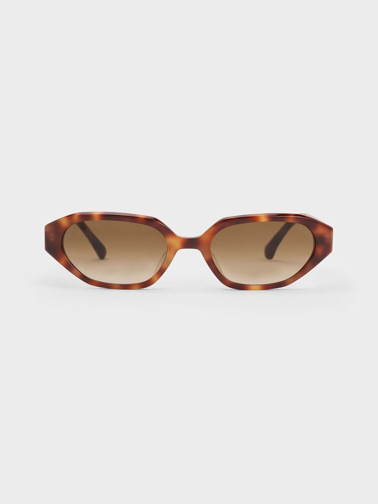 Acetate Oval Sunglasses, T. Shell, hi-res