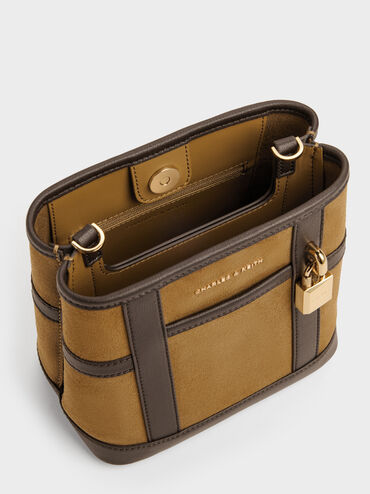 Scottie Two-Tone Bucket Bag, Sahara Sand, hi-res