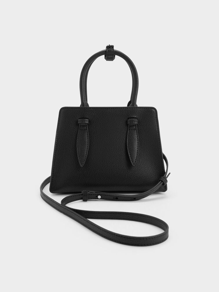 Allyn Structured Trapeze Tote Bag, Noir, hi-res