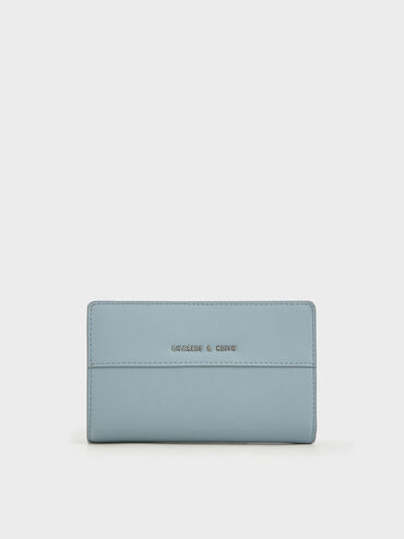 Cadence Top-Zip Wallet, Slate Blue, hi-res