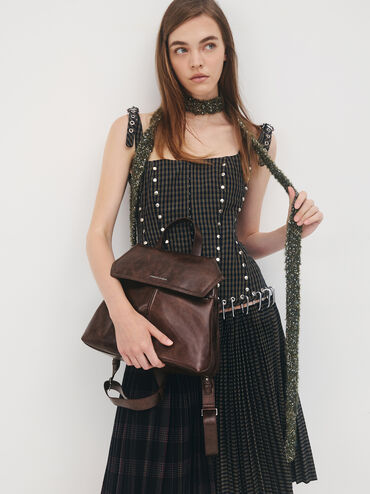 Noane Backpack, Distressed Coffee, hi-res