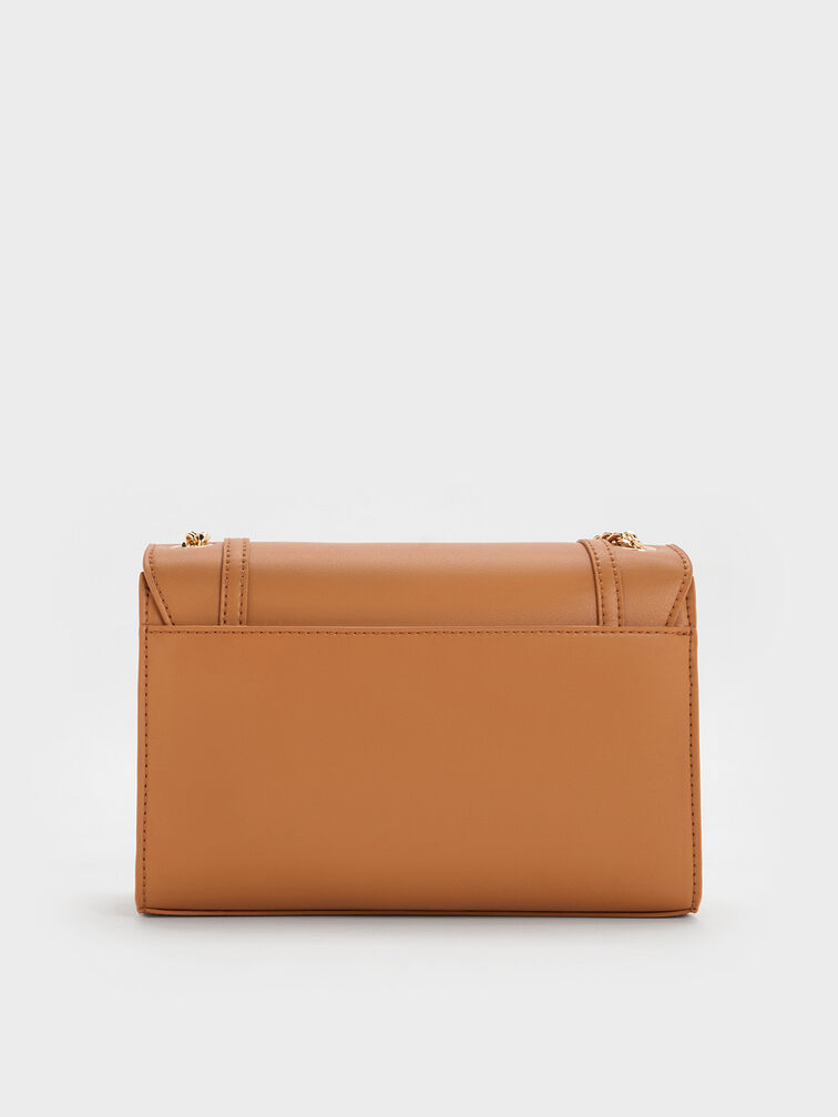 Shalia Chain-Strap Shoulder Bag, Russet Brown, hi-res