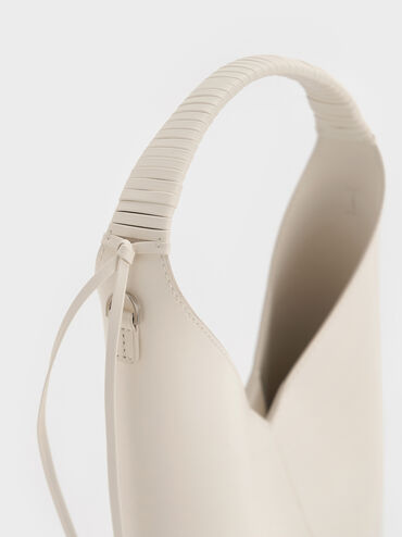 Simone Angular Bucket Bag, Cream, hi-res
