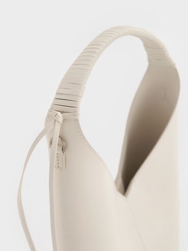 Simone Angular Bucket Bag, Cream, hi-res