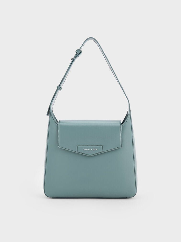 Adelie Envelope Shoulder Bag, Slate Blue, hi-res