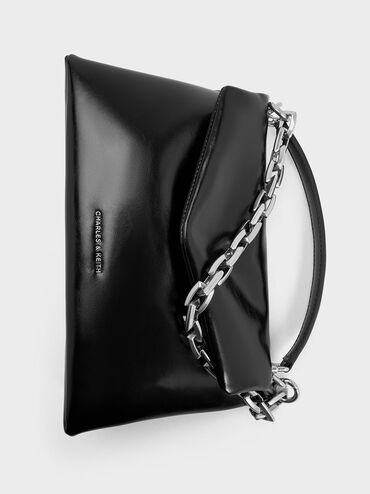 Andromeda Chunky-Chain Top Handle Bag, Noir, hi-res