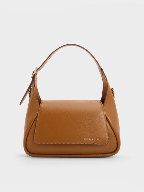 Buzz Front Flap Hobo Bag, Chocolate, hi-res