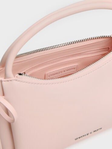 Hazel Bow Top Handle Bag, Soft Pink, hi-res