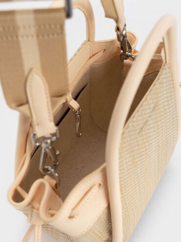 Ashby Raffia Tote Bag, Beige, hi-res