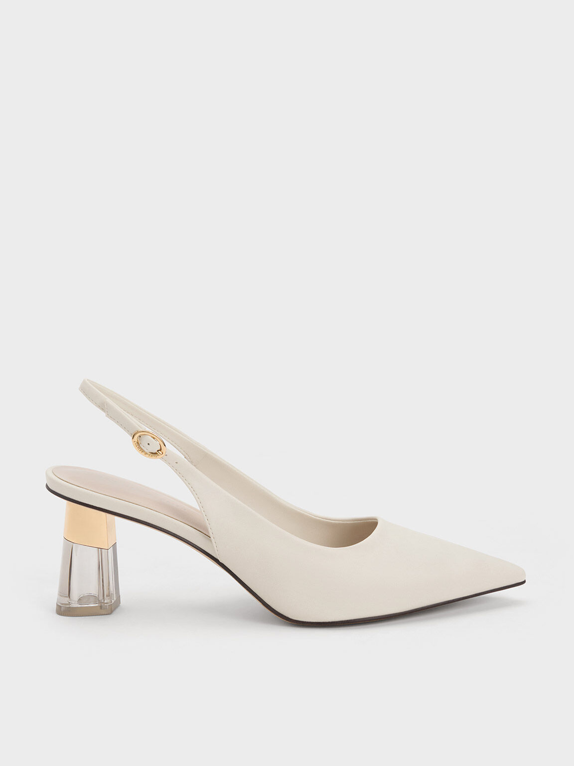 Charles & Keith nude slingback heels, Women's Fashion, Footwear, Sandals on  Carousell