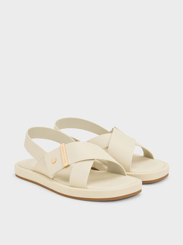 Audra Crossover Slingback Sandals, Chalk, hi-res