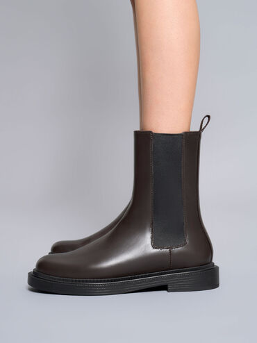 Classic Chelsea Boots, Dark Brown, hi-res