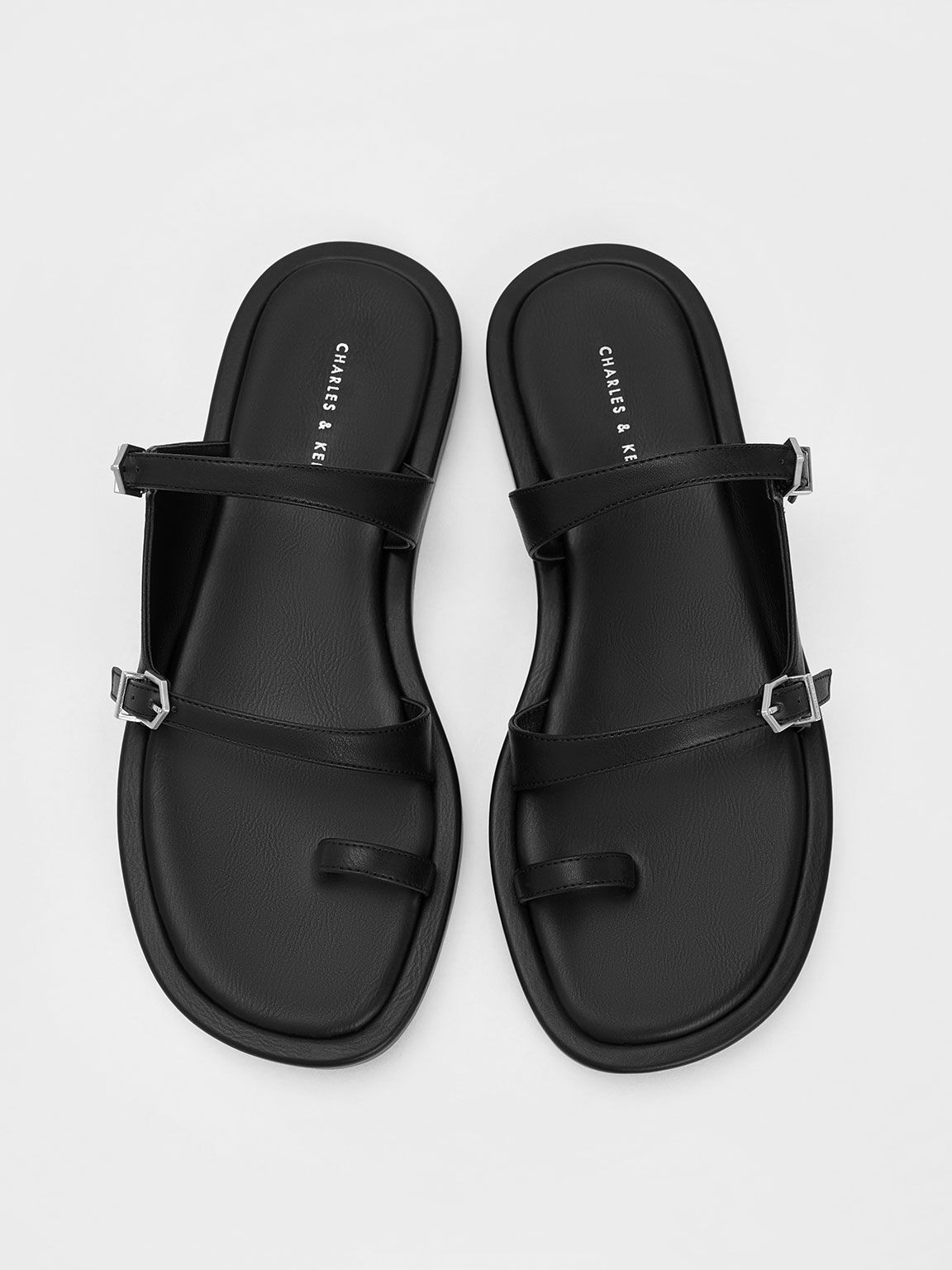 Black toe loop sandals new arrivals