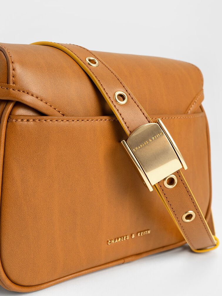 Altea Belted Crossbody Bag, Cognac, hi-res