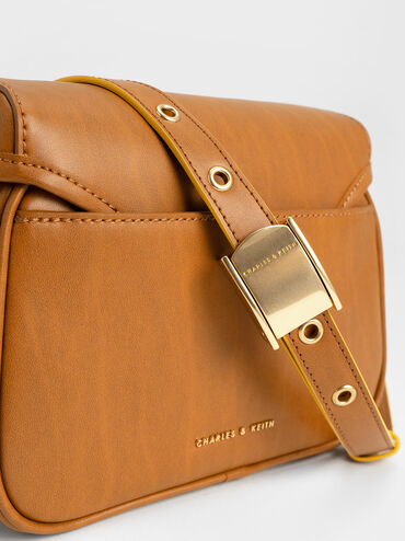 Altea Belted Crossbody Bag, Cognac, hi-res