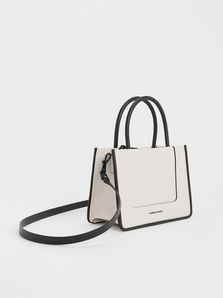 Mini Daylla Tote Bag, Cream, hi-res