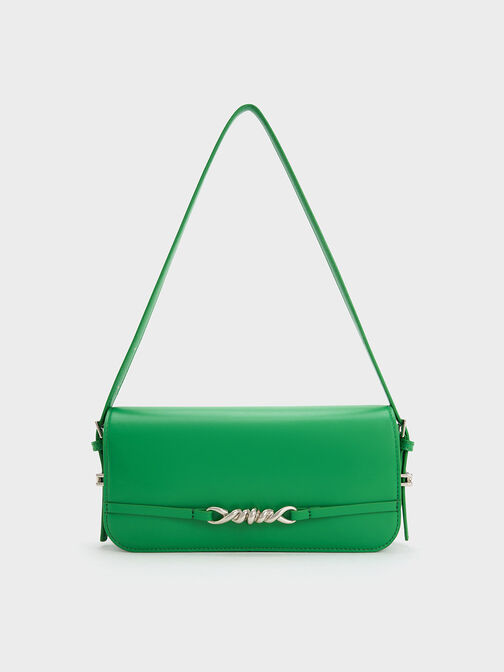 Henrietta Shoulder Bag, Green, hi-res