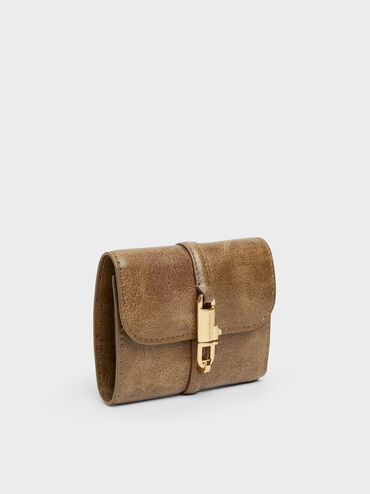 Delfina Small Wallet, Walnut Brown, hi-res