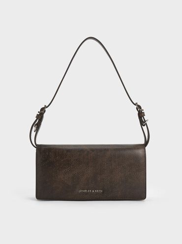 Sloane Long Wallet, Dark Brown, hi-res