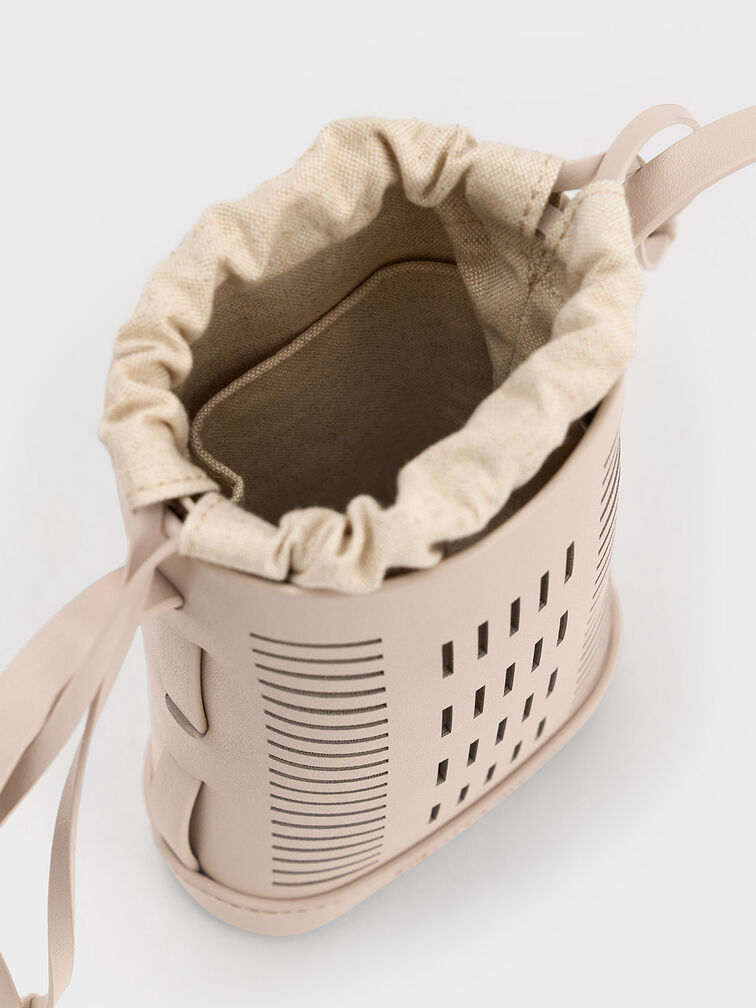 Delphi Cut-Out Phone Pouch, Oat, hi-res