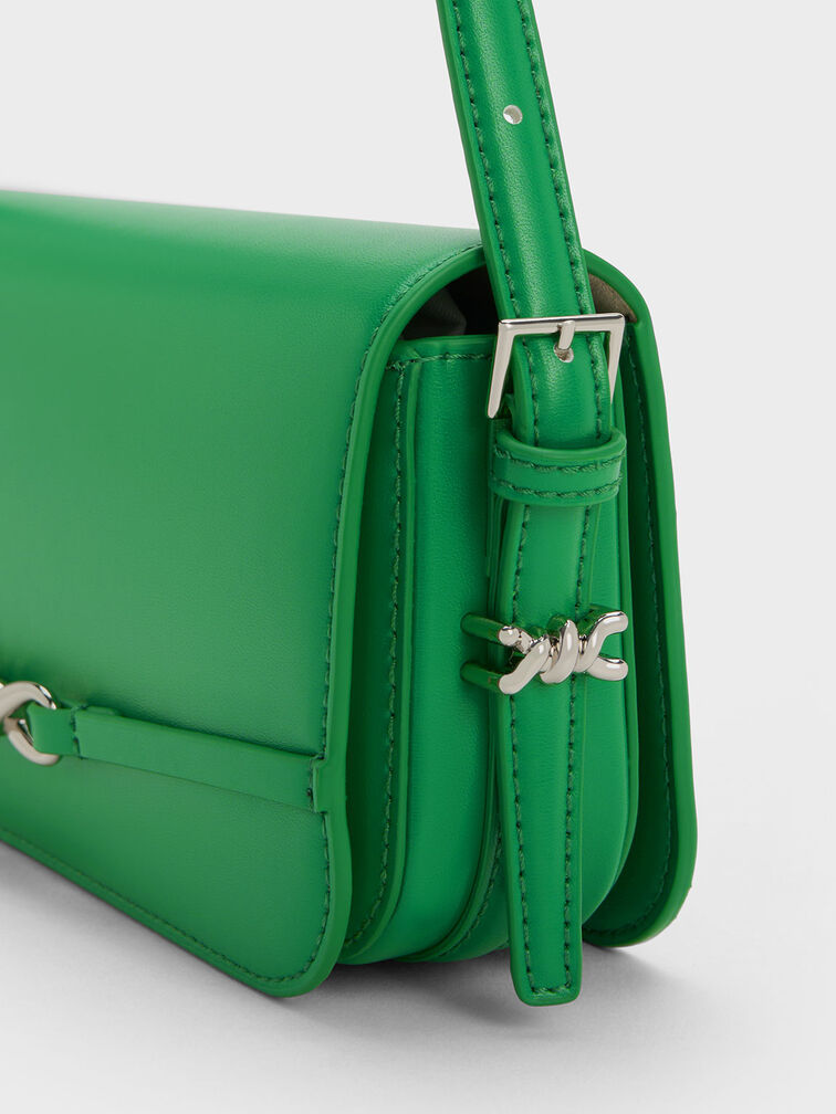 Henrietta Shoulder Bag, Green, hi-res