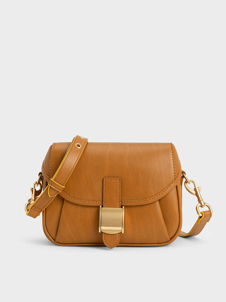 Altea Belted Crossbody Bag, Cognac, hi-res