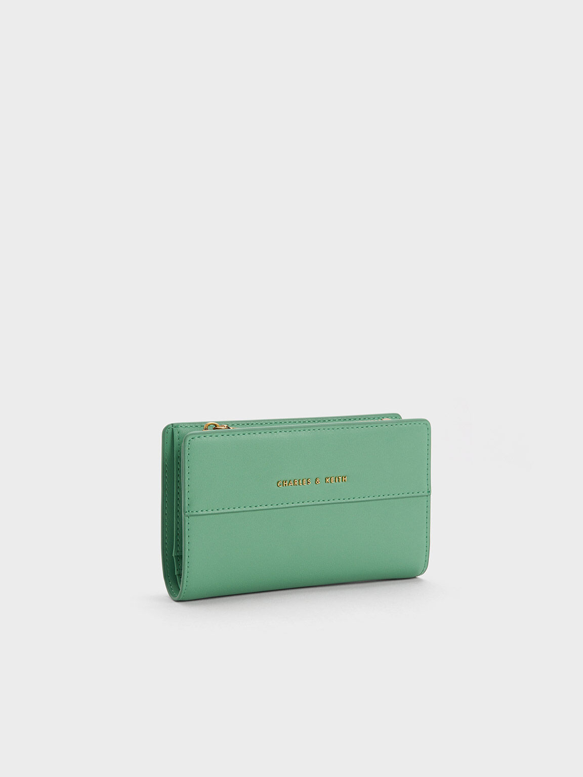 Green Snap Button Small Wallet CHARLES KEITH IN