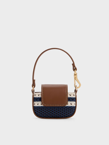 Ida Striped Knitted Micro Pouch, Multi, hi-res