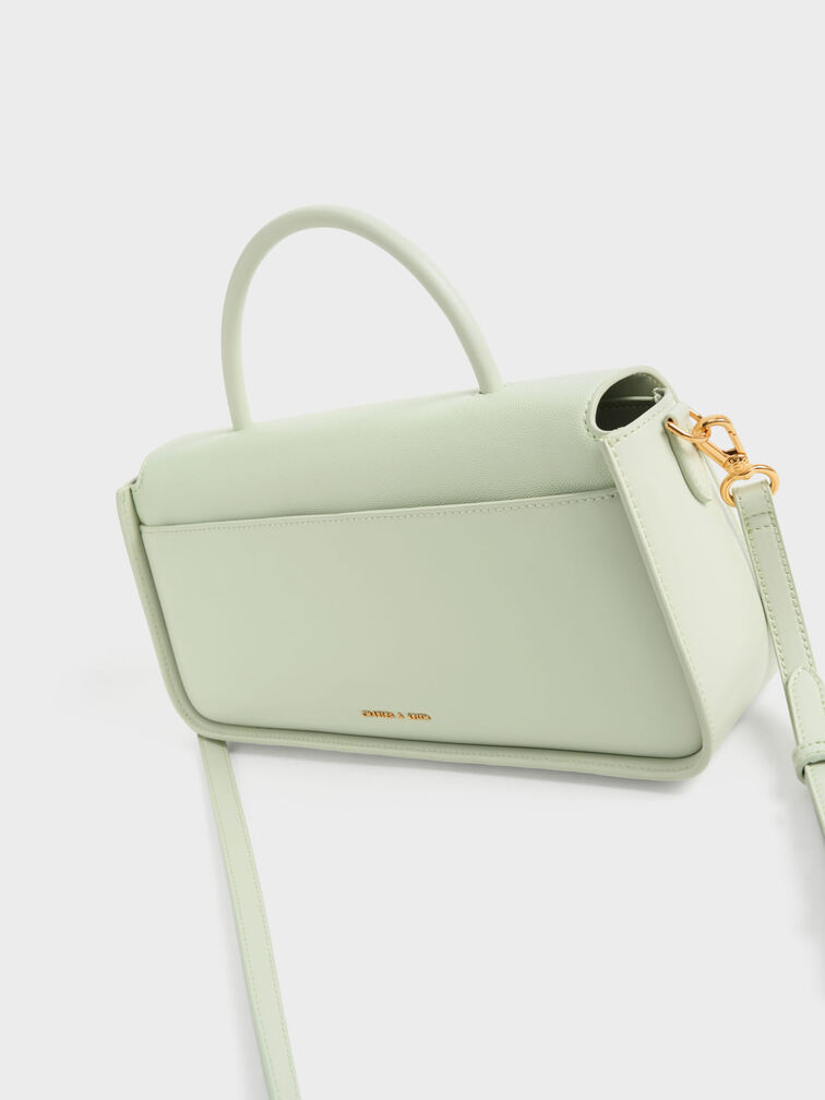 Avis Elongated Handle Trapeze Bag, Mint Green, hi-res