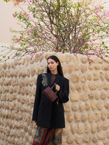 Mini Kerry Top Handle Bag, Wineberry Red, hi-res