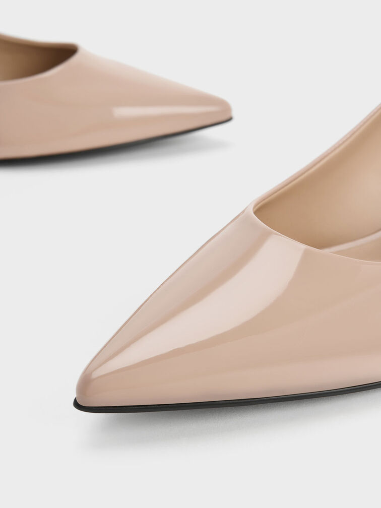 Patent
Pointed-Toe Kitten Heel Pumps, Nude, hi-res