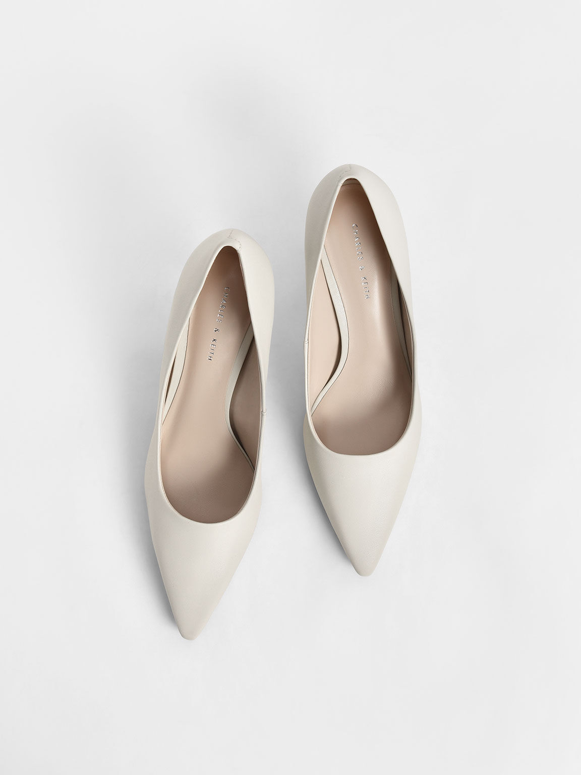 Spool Heel Pumps, Chalk, hi-res