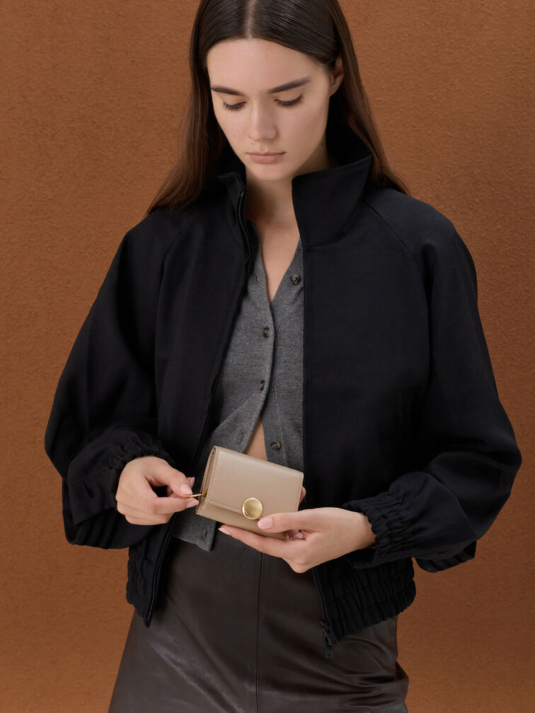 Behn Small Wallet, Taupe, hi-res