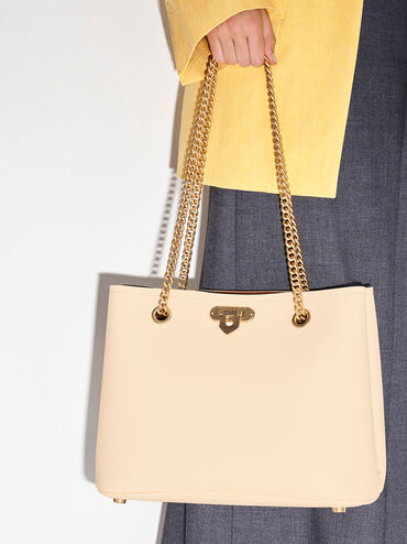 Alcott Tote Bag, Beige, hi-res