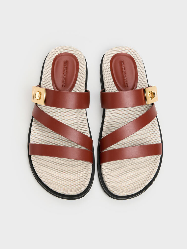 Aelin Canvas Strappy Sandals, Multi, hi-res