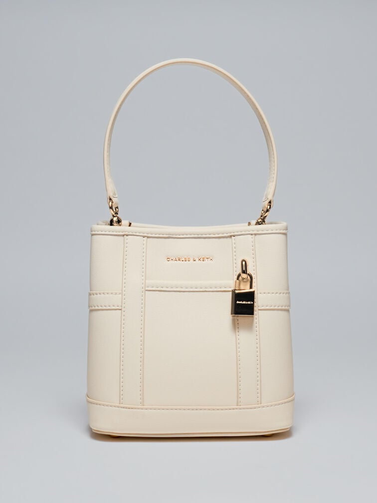 Scottie Bucket Bag, Cream, hi-res