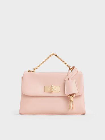 Mini Kerry Chain-Handle Crossbody Bag, Light Pink, hi-res