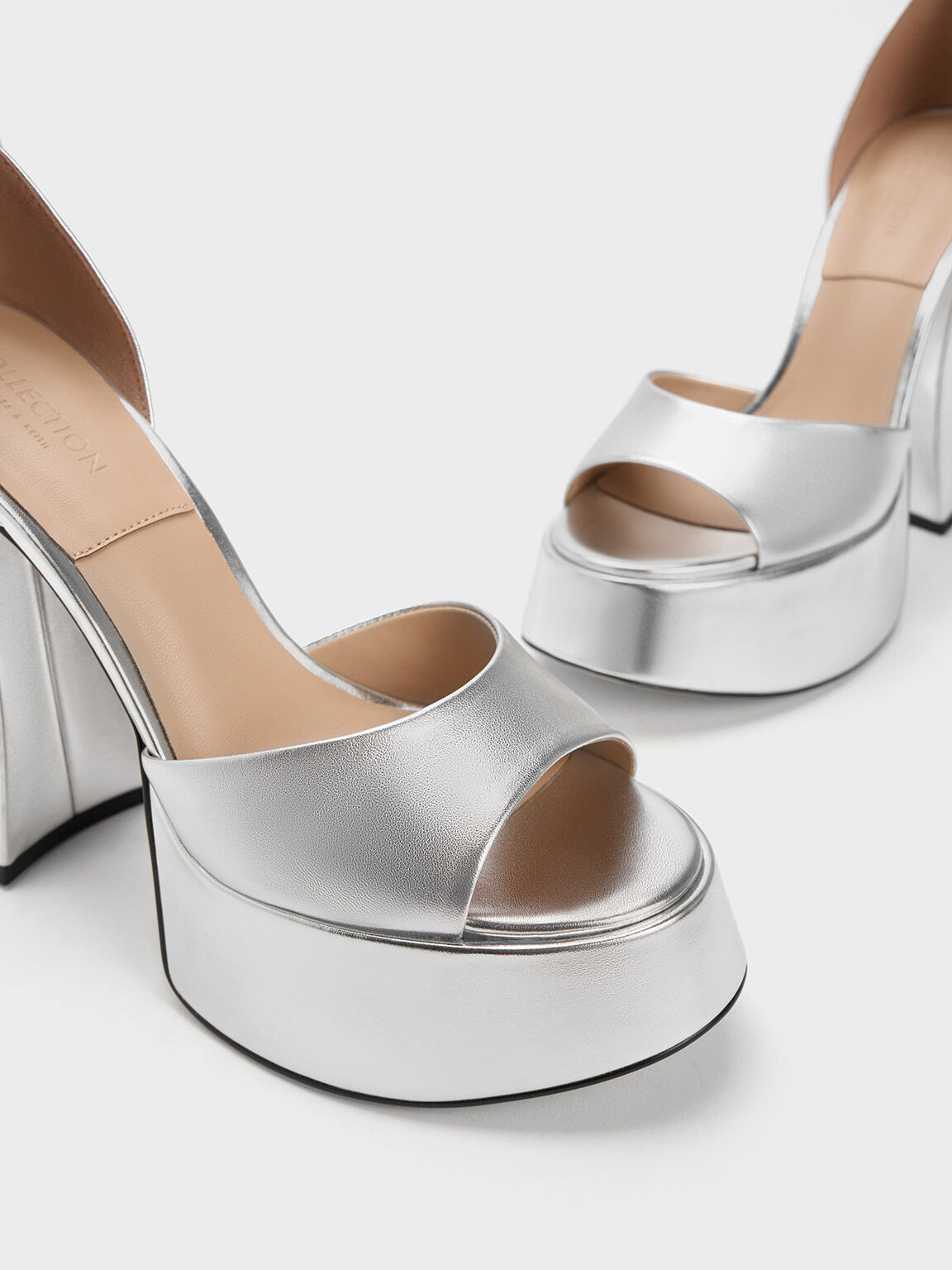 Buy Inc 5 Silver Heels - Myntra