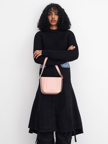 Petra Boxy Bucket Bag, Pink, hi-res