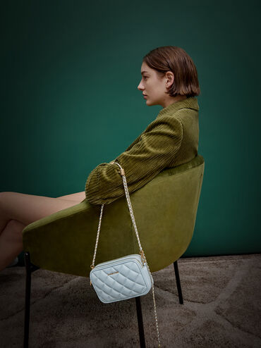 Mini Apfra Quilted Crossbody Bag, Sea Salt Blue, hi-res