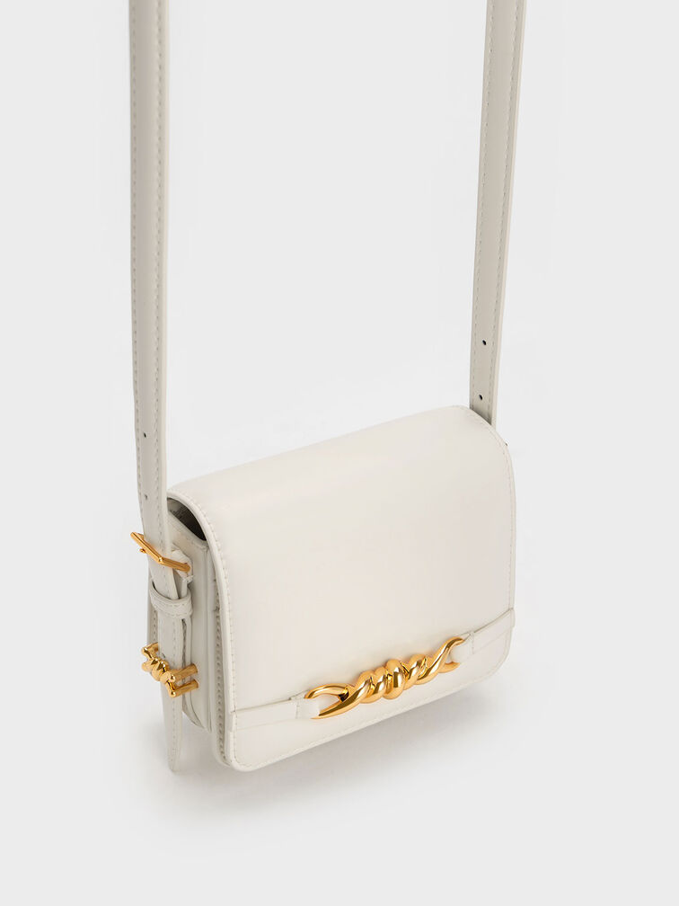 Mini Henrietta Shoulder Bag, Cream, hi-res