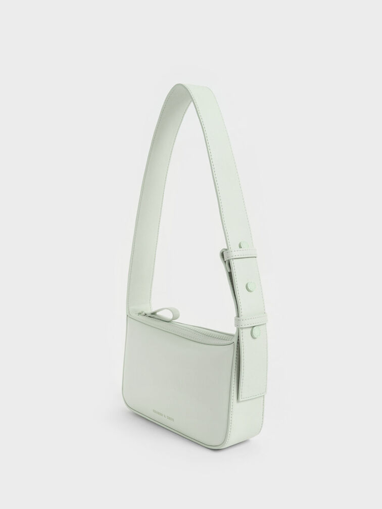Boxy Shoulder Bag, Light Green, hi-res