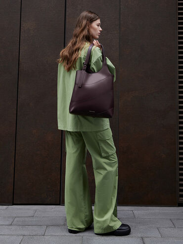 Trin Tote Bag, Plum, hi-res