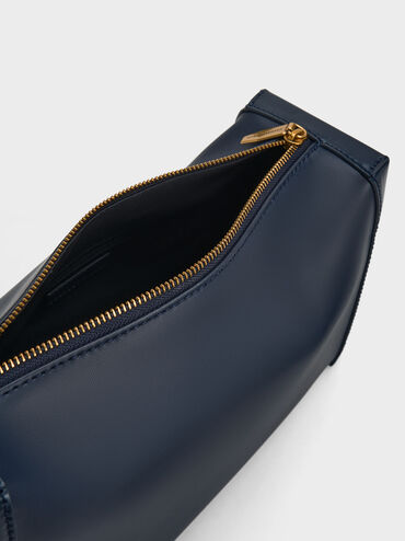 Cordele Slouchy Shoulder Bag, Navy, hi-res