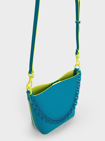 Alcott Scarf Bucket Bag, Ocean, hi-res