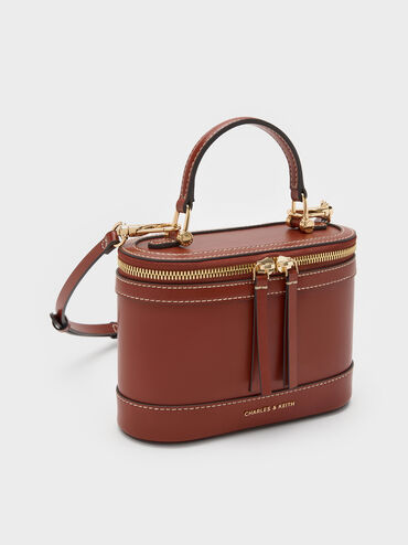 Enola Top Handle Vanity Bag, Brick, hi-res