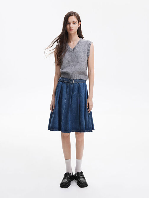 Monique Square-Toe Loafers, Black Box, hi-res