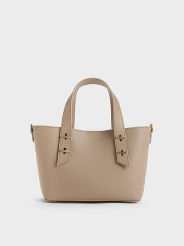 Mini Shania Tote Bag, Taupe, hi-res