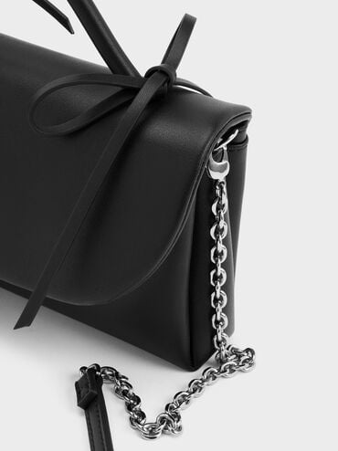 Hazel Bow Wallet On Chain, Noir, hi-res